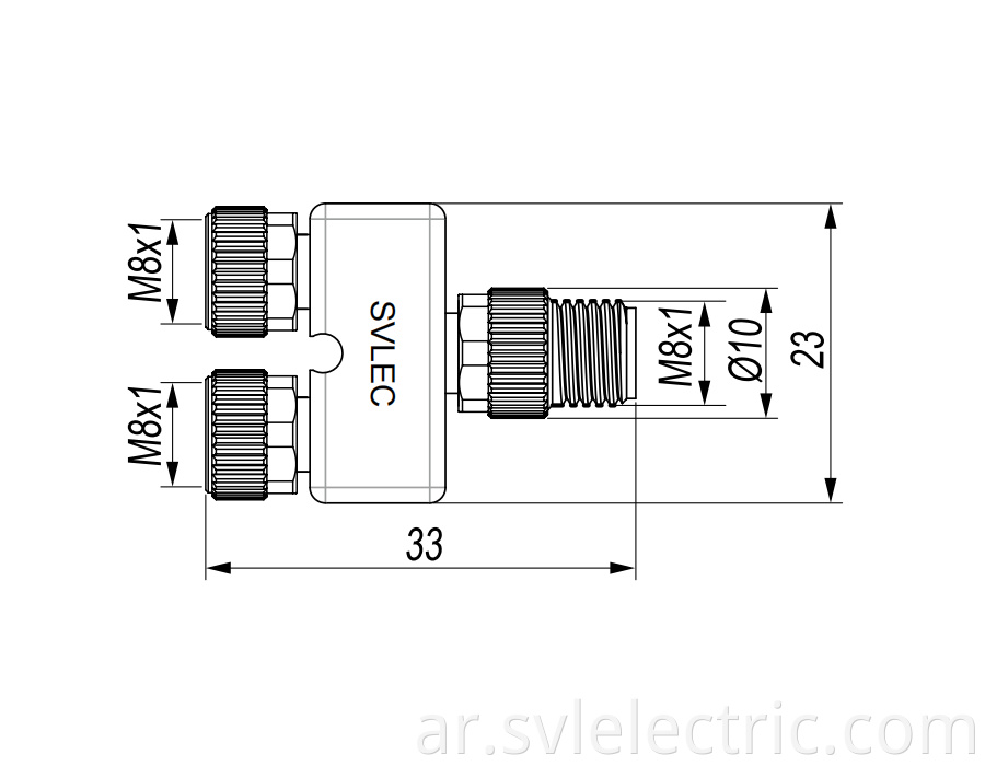 M8 Y connector